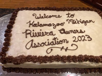 The Hotel welcomed the ROA with a cake for our Banquet
