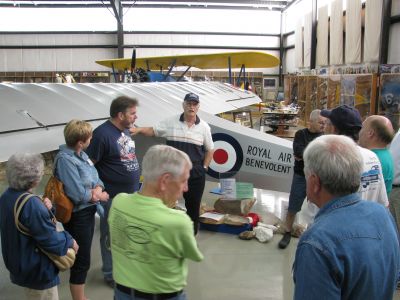 Our Friday morning tour … The North Carolina Aviation Museum
The Museum Curator gave us a guided tour of the Museum

