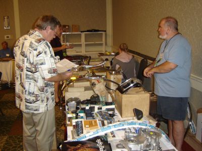 Buick Farm Vendor Table
Kevin Kinney browsing. Doug Doughterty at right
