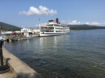 Paddle Wheel Tour Boat on Lake Just Beyond Show Field
