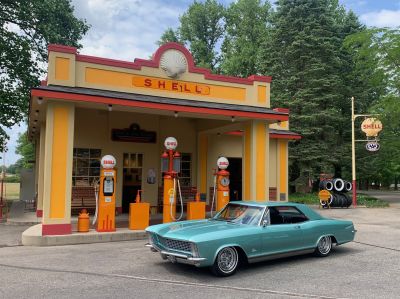 Brian S. took advantage of an Interesting Photo Opp
Vintage Shell Station on the Gilmore Grounds
