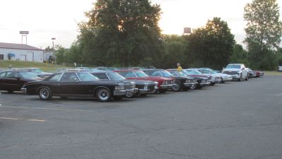 SEVERAL Rivieras in the hotel parking lot during the week
