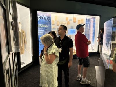 Members at the “Beyond the Battle” Museum
