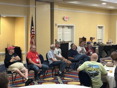 Friday afternoon … the ROA Technical Advisors Q&A …
Advisors in attendance: L to R … Russ Norton, Gene Guarnere, Alan Oldfield, Jason Zerbini, Sid Meyer, Darrell Ingold, Bill Anderson
