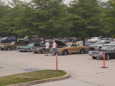 More Rivieras in the hotel parking lot during the week
